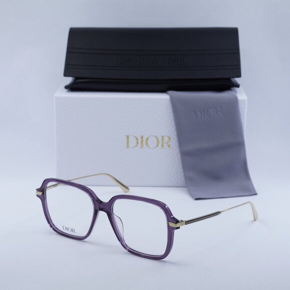 Final Price! Dior GEMDIORO S5I 6000 Shiny Violet Eyeglasses 54mm - Picture 1 of 12